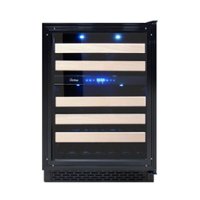 Vinotemp - 24-Inch Panel-Ready Wine Cooler - Black - Front_Zoom
