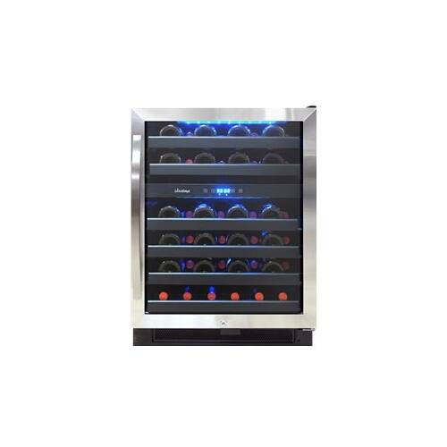 vinotemp 46 bottle dual zone wine cooler