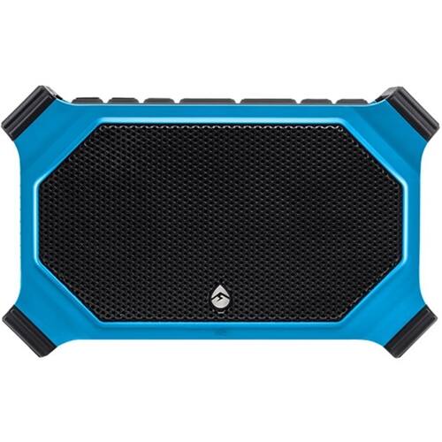 Front. ECOXGEAR - Ecoslate Portable Bluetooth Speaker with Siri Voice Assistant - Electric blue.