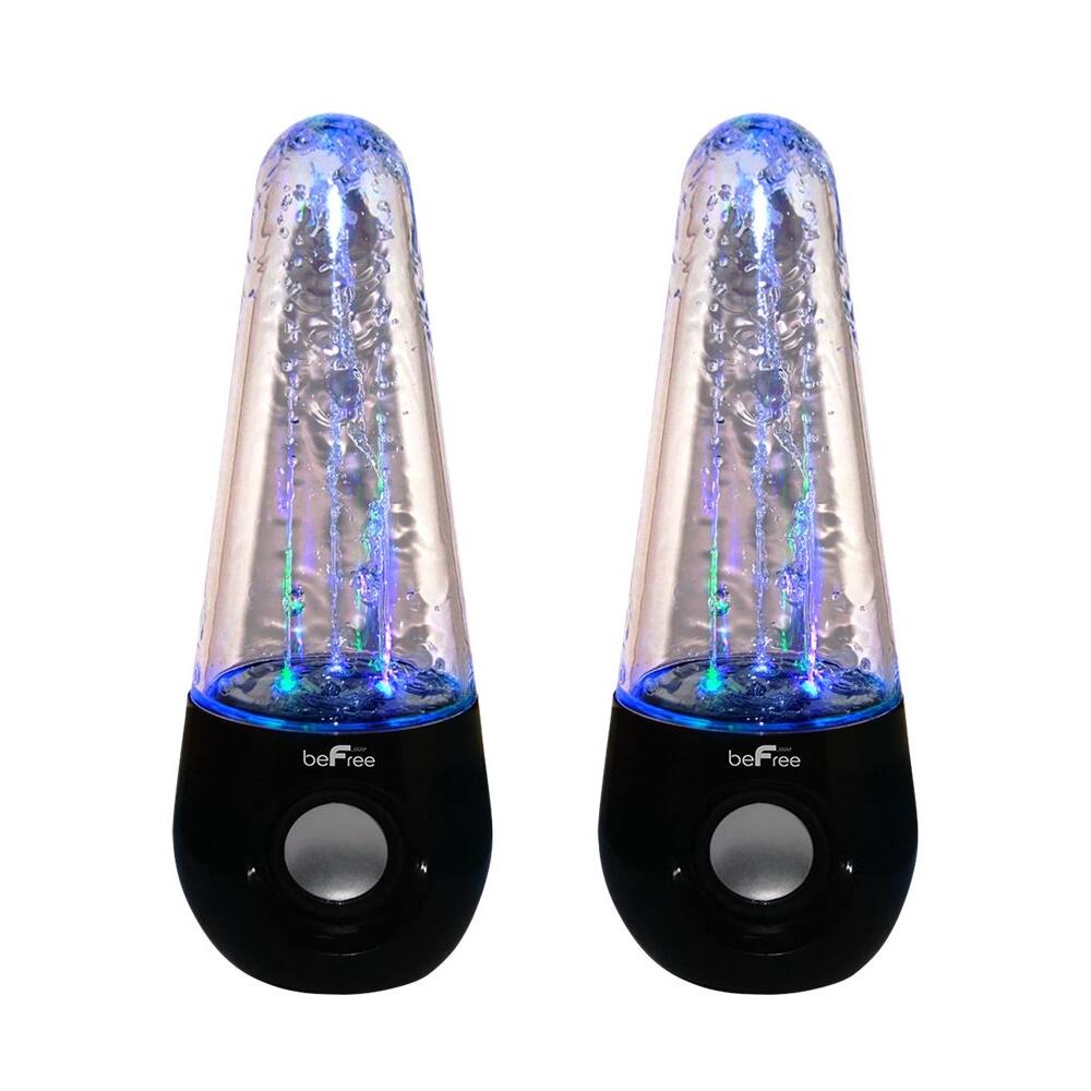 Front. beFree Sound - Powered Wireless Speakers (Pair) - Black.