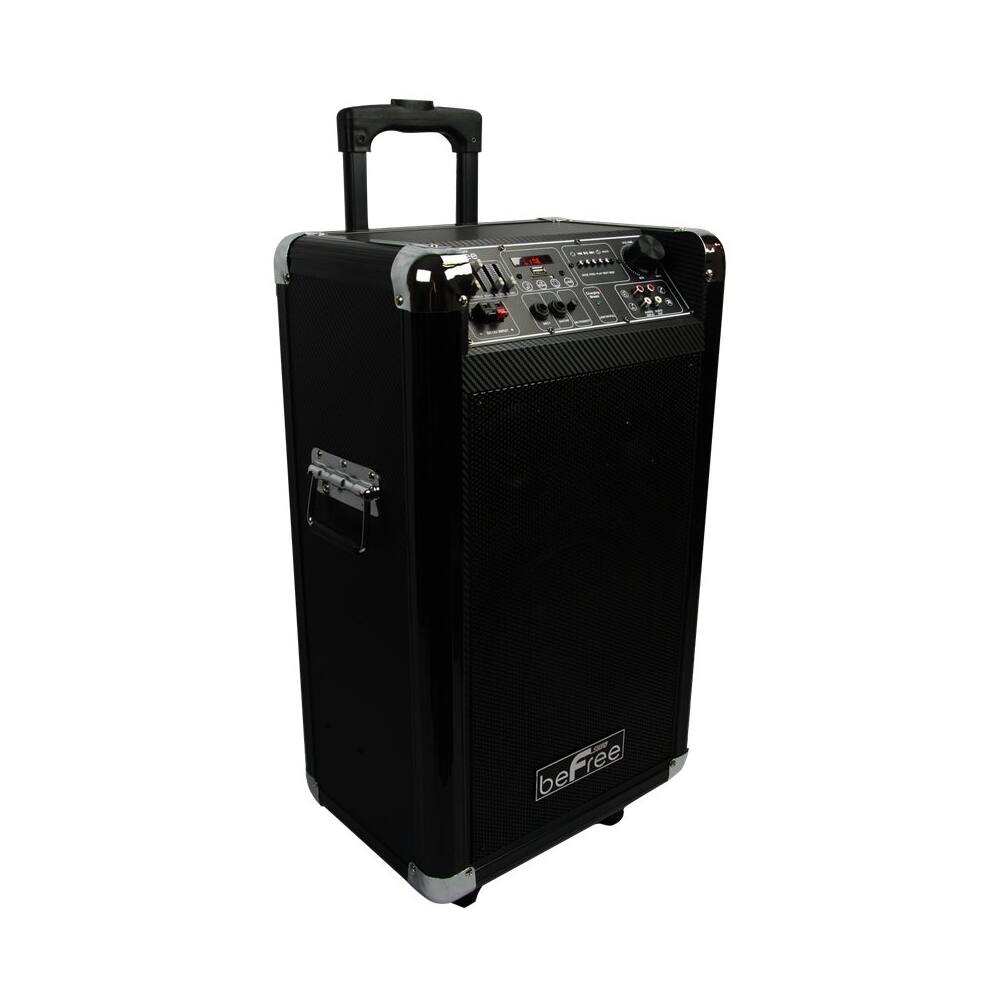 Front. beFree Sound - 10" 600W 2-Way PA Speaker - Black.