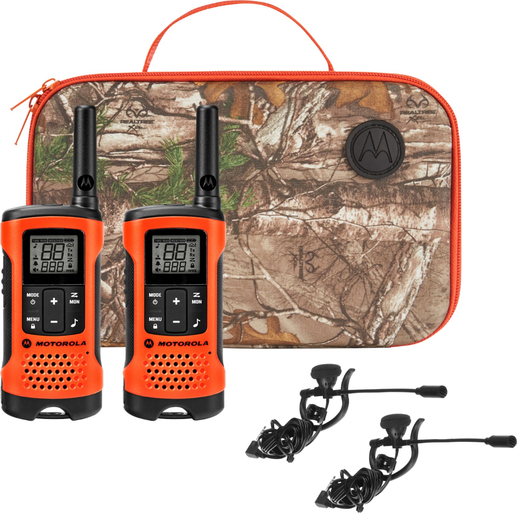 Angle View: Motorola - Talkabout 25-Mile, 22-Channel FRS/GMRS 2-Way Radios (Pair) - Blaze orange