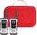 Angle. Motorola - Talkabout 25-Mile, 22-Channel FRS/GMRS 2-Way Radios (Pair) - White/Red.
