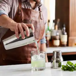 Malletson - Boston Shaker, Cocktail Shaker, 16 OZ & 20 OZ Mixers, 18/8 Stainless Steel - Silver