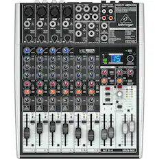 Front. Behringer - XENYX Premium 12-Input 2/2-Bus Mixer - Gray.