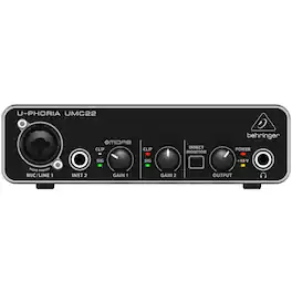 Behringer - U-Phoria USB Audio Interface - Black