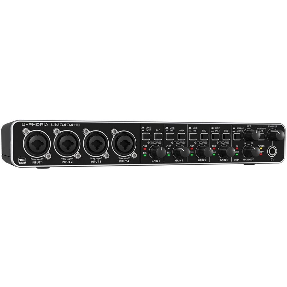 Left. Behringer - U-PHORIA USB Audio Interface - Black.
