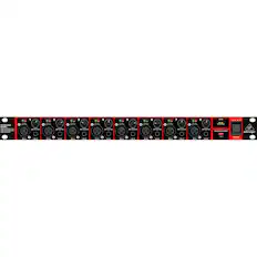 Front. Behringer - ULTRAGAIN DIGITAL 8-Input/8-Output ADAT Audio Interface - Red/Black.