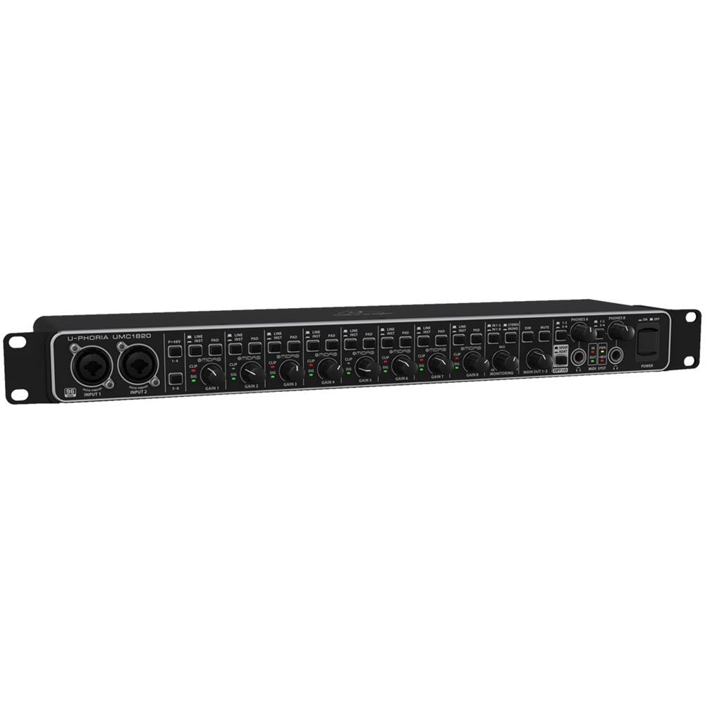 Left. Behringer - U-PHORIA USB Audio Interface - Black.