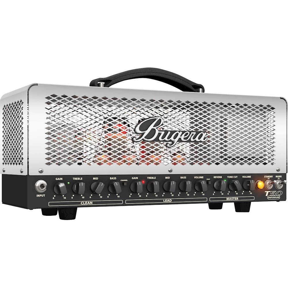 Bugera GAIN TREBLE MID BASS - GAIN TREBLE MID BASS VOLUME REVERB TONE CUT VOLUME STANDET MAINS INPUT a . W . . 16 . CLEAN . - . . 19 . . . - - . . - . . - LEAD . 1 . . 1 . . . - a 1 MASTER - T50 OPN