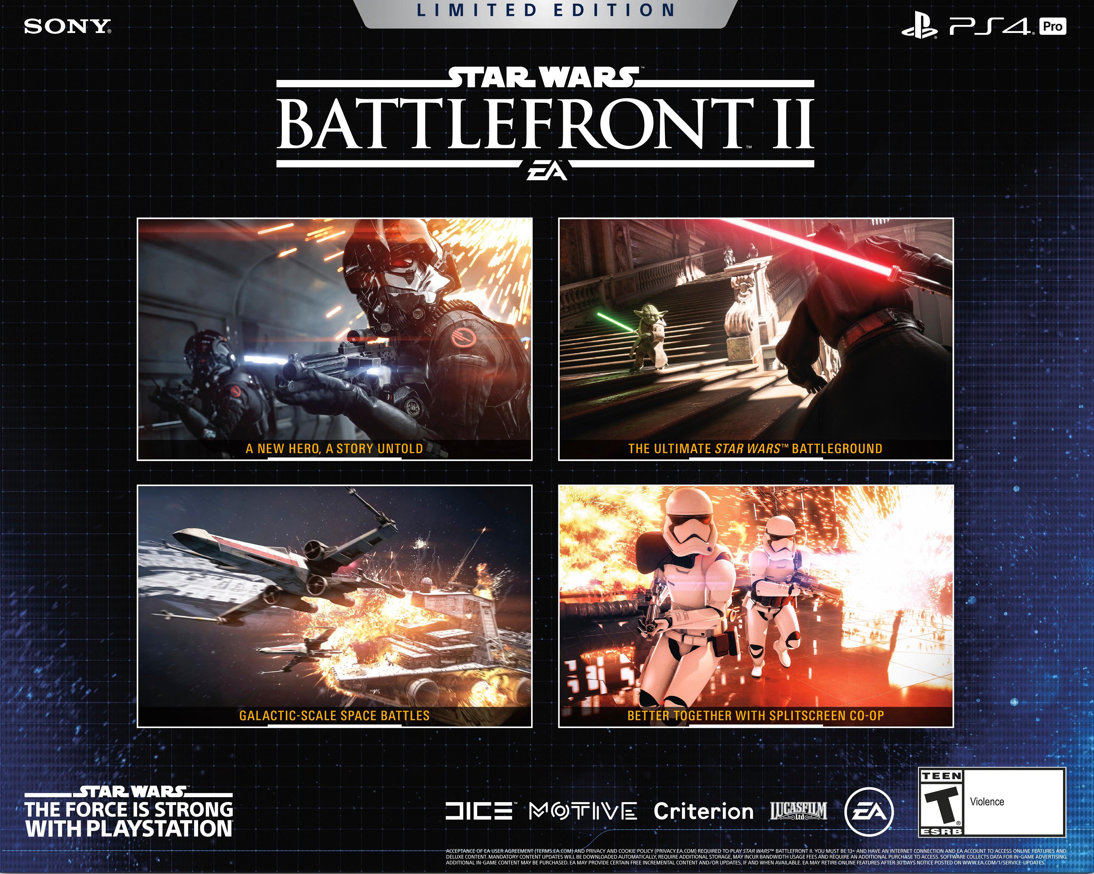 Best Buy: Sony PlayStation 4 Pro 1TB Limited Edition Star Wars Battlefront  II Console Bundle Jet Black 3002421