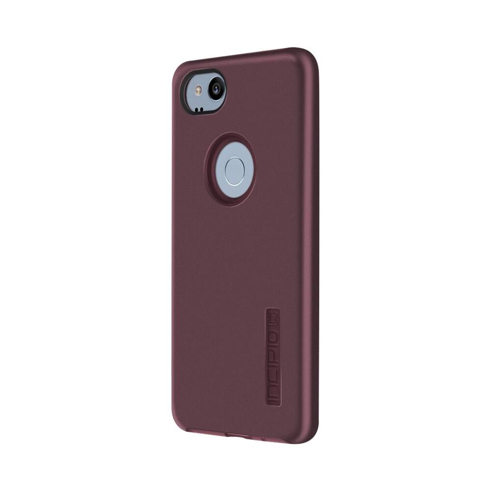 Front. Incipio - DualPro Case for Google Pixel 2 - Merlot.
