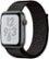 Left Zoom. Apple Watch Nike+ Series 4 (GPS + Cellular) 44mm Space Gray Aluminum Case with Black Nike Sport Loop - Space Gray Aluminum.