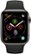 Alt View Zoom 11. Apple Watch Series 4 (GPS + Cellular) 44mm Space Black Stainless Steel Case with Black Sport Band - Space Black Stainless Steel.