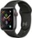 Left Zoom. Apple Watch Series 4 (GPS + Cellular) 40mm Space Gray Aluminum Case with Black Sport Band - Space Gray Aluminum.