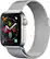 Left. Apple - Apple Watch Series 4 (GPS + Cellular) 40mm Stainless Steel Case with Milanese Loop.