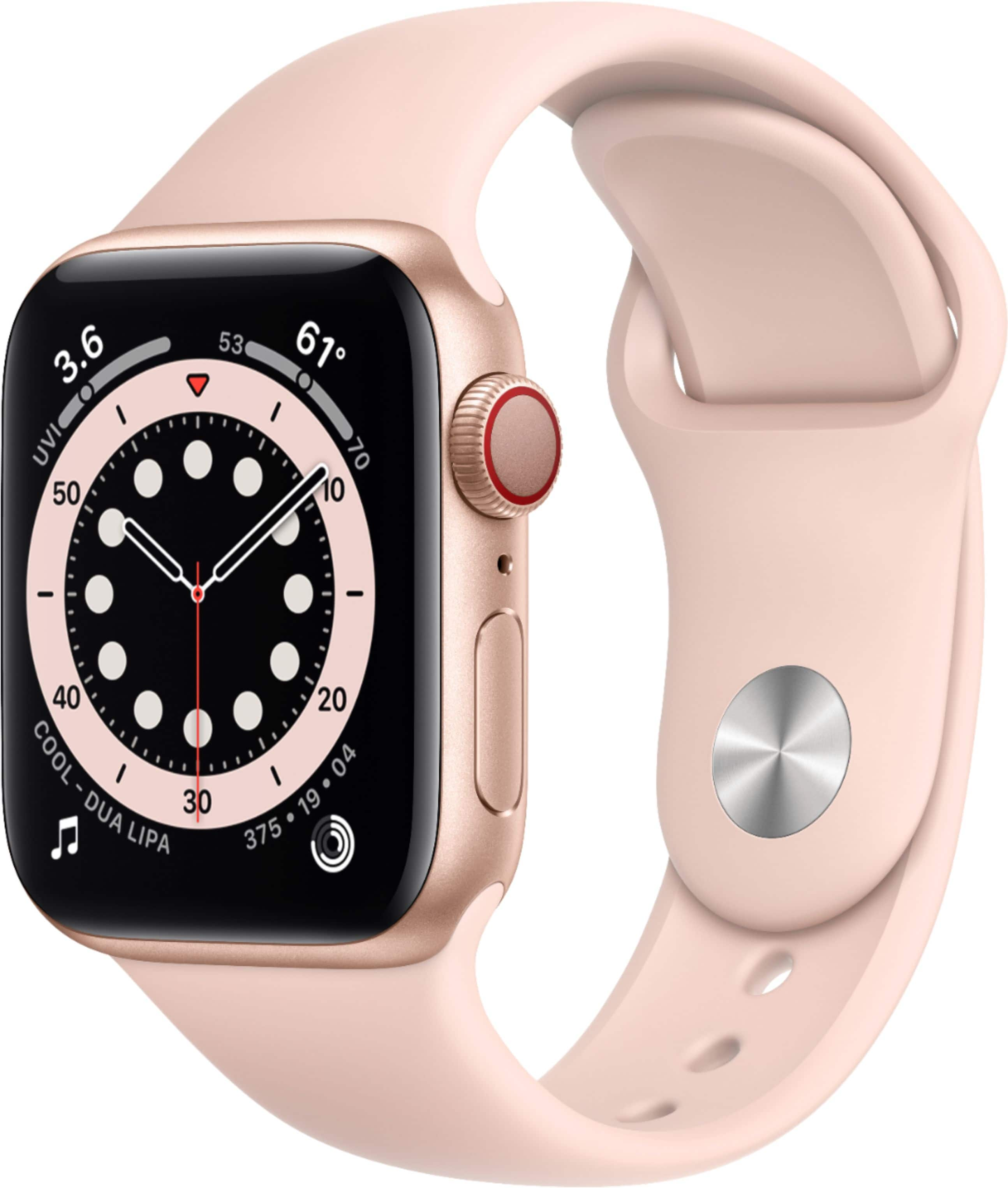 Best Buy: Apple Watch Series 6 (GPS + Cellular) 40mm Gold Aluminum