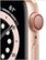 Alt View Zoom 11. Apple Watch Series 6 (GPS + Cellular) 40mm Gold Aluminum Case with Pink Sand Sport Band - Gold.