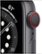Alt View Zoom 11. Apple Watch Series 6 (GPS + Cellular) 40mm Space Gray Aluminum Case with Black Sport Band - Space Gray.