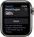 Alt View 12. Apple - Apple Watch Series 6 (GPS + Cellular) 40mm Graphite Stainless Steel Case with Black Sport Band - Silver.