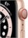 Alt View Zoom 11. Apple Watch Series 6 (GPS + Cellular) 44mm Gold Aluminum Case with Pink Sand Sport Band - Gold.