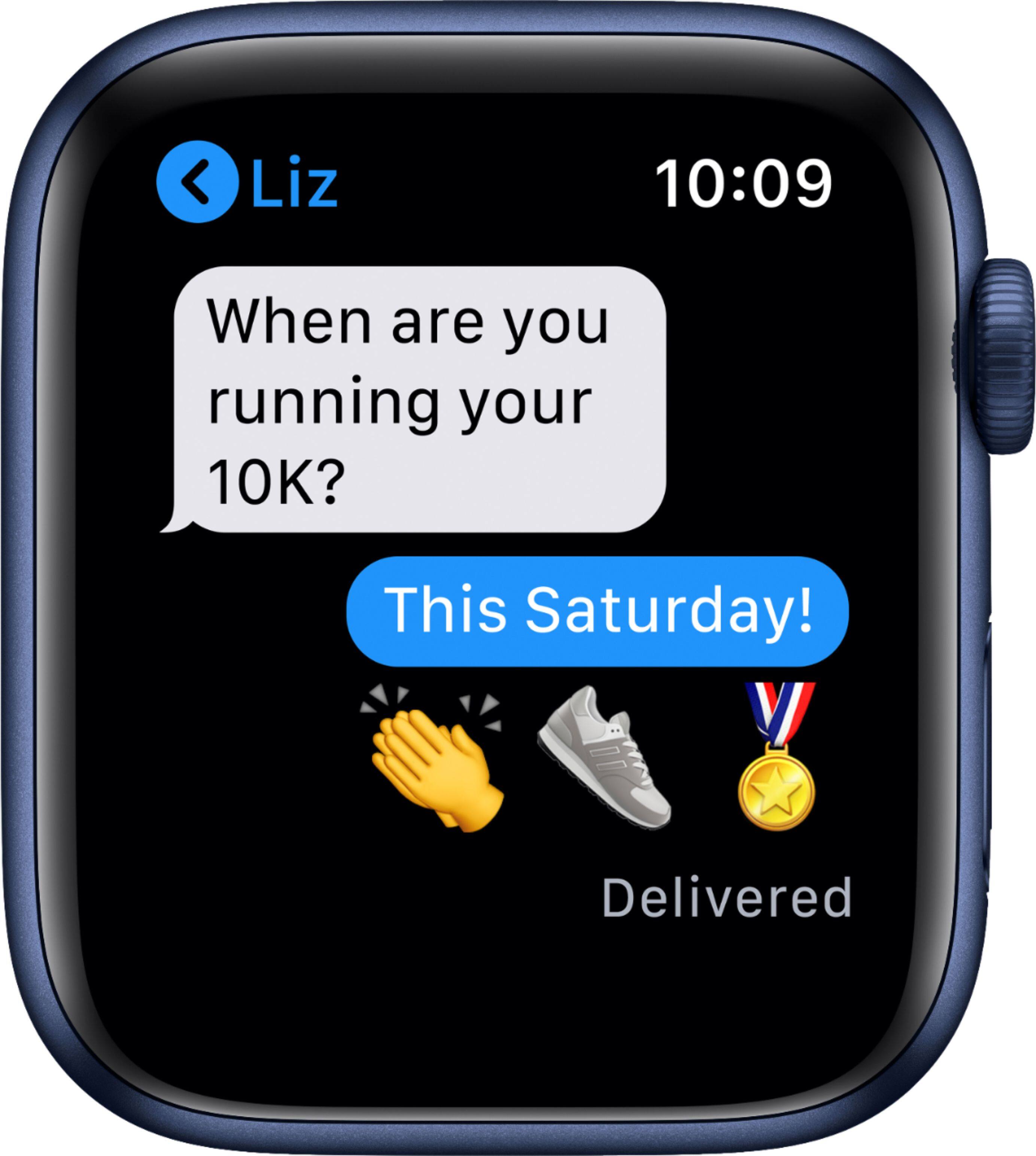 Liz asked, "When are you running your 10K? This Saturday!"