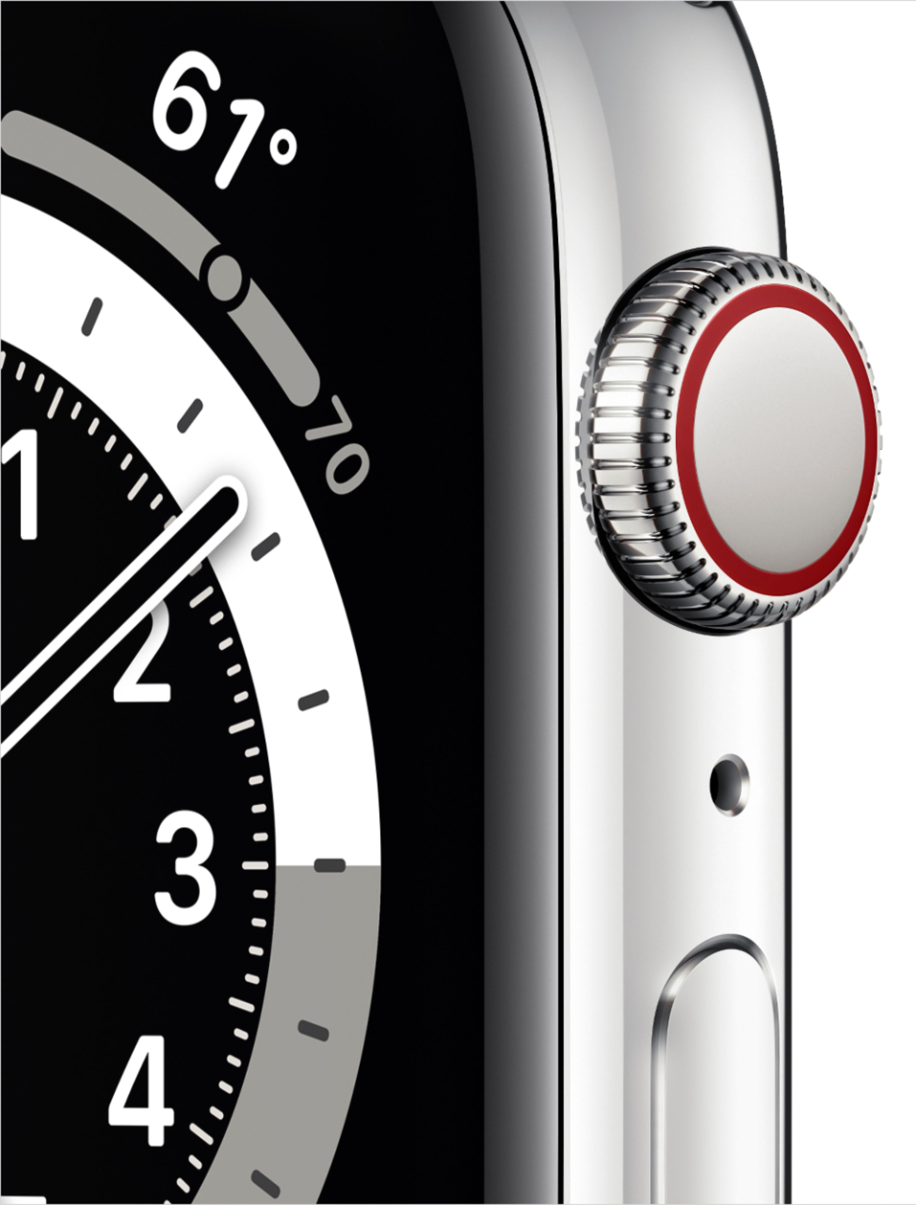 Best Buy: Apple Watch Series 6 (GPS + Cellular) 44mm Silver 