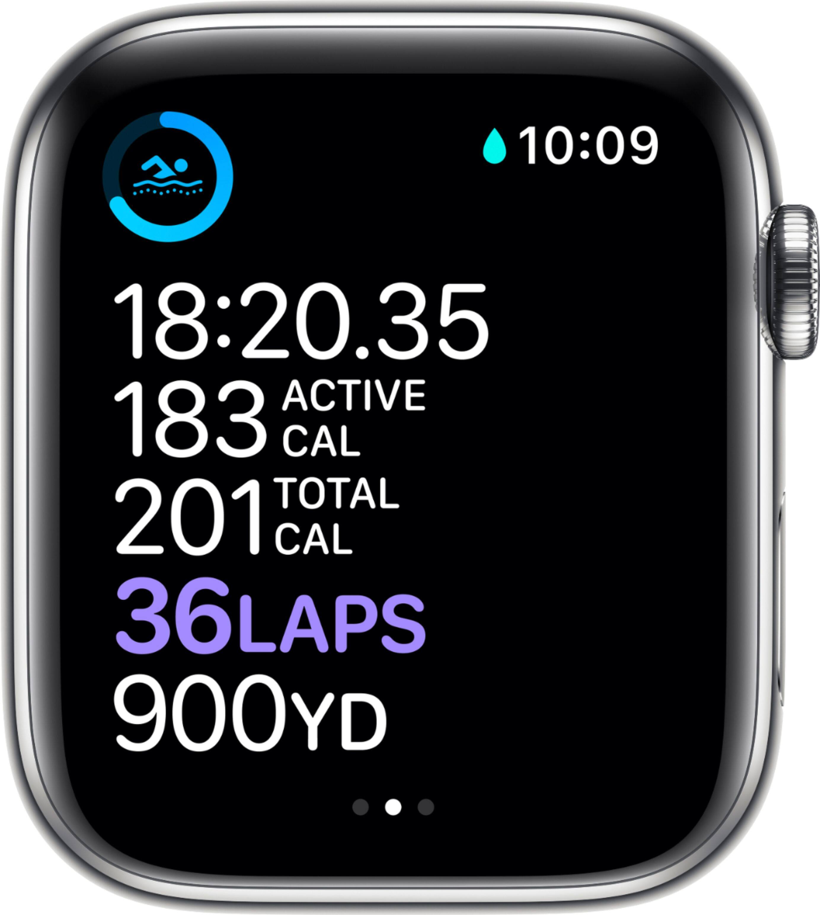 10:09, 18:20.35, Active, 183 Cal, Total 201 Cal, 36 Laps, 900 Yd.
