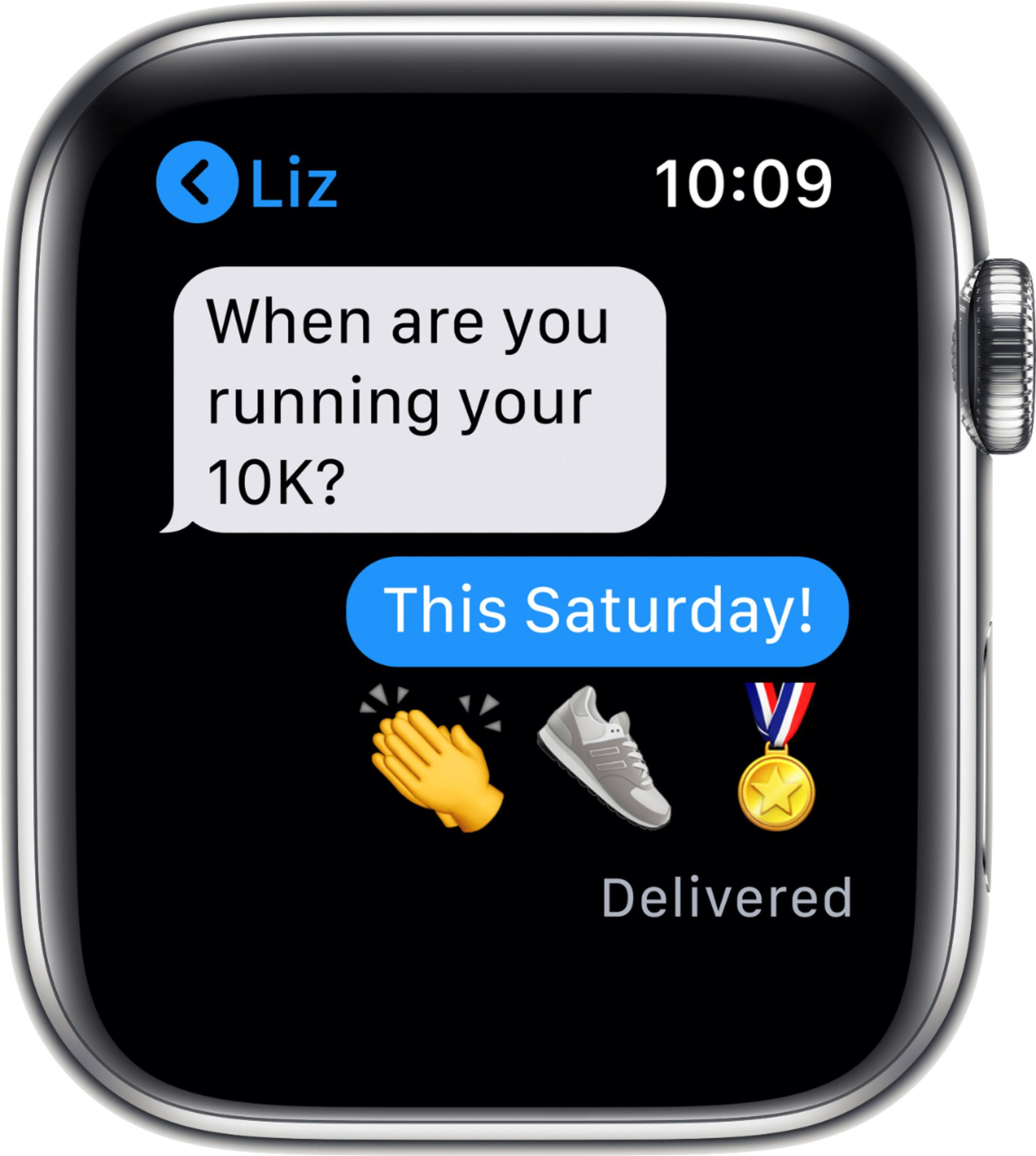 Liz asked, "When are you running your 10K? This Saturday!"