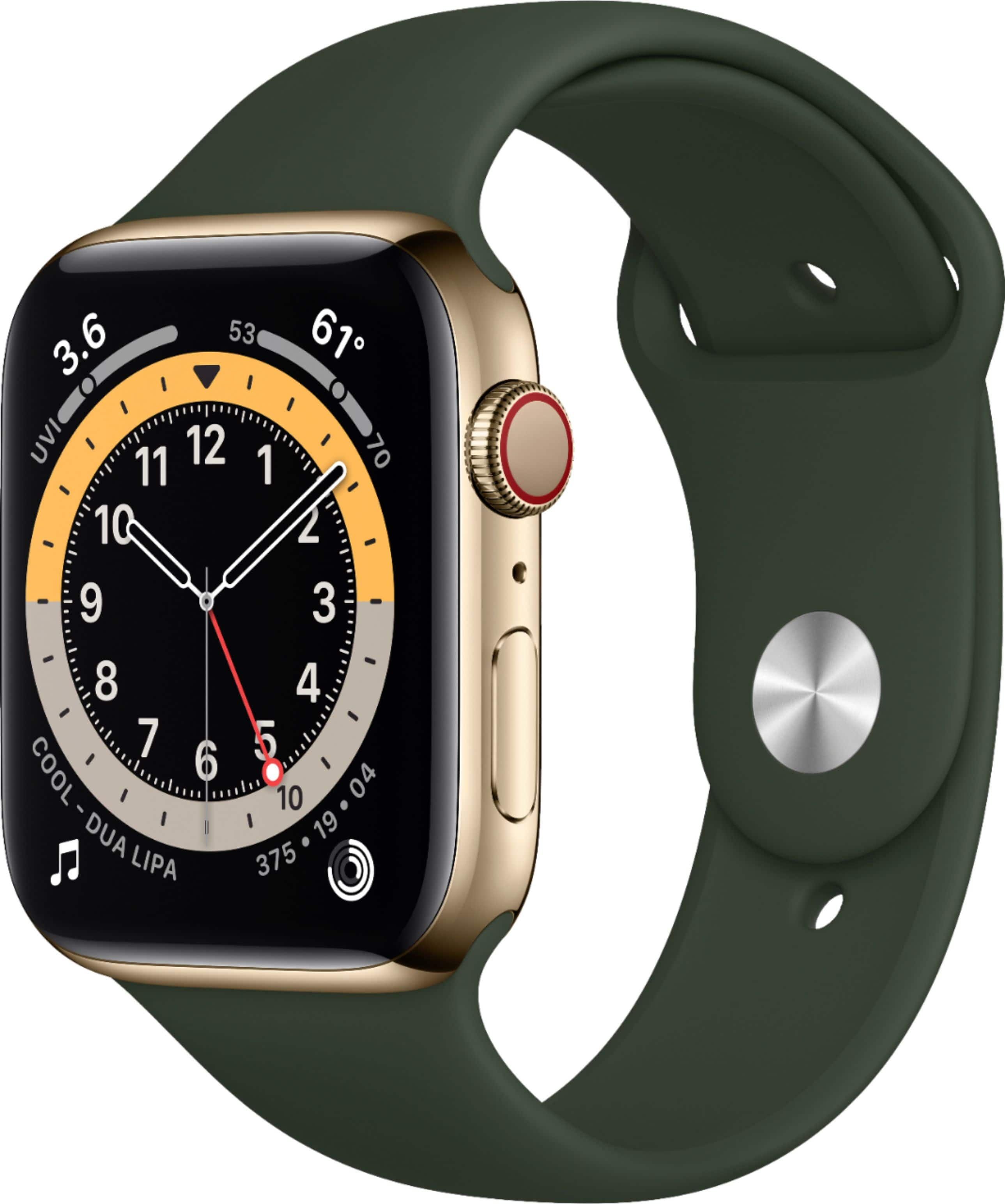 Apple Watch Series 6 (GPS + Cellular) 44mm Gold - Best Buy