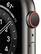 Alt View 11. Apple - Apple Watch Series 6 (GPS + Cellular) 44mm Graphite Stainless Steel Case with Black Sport Band.