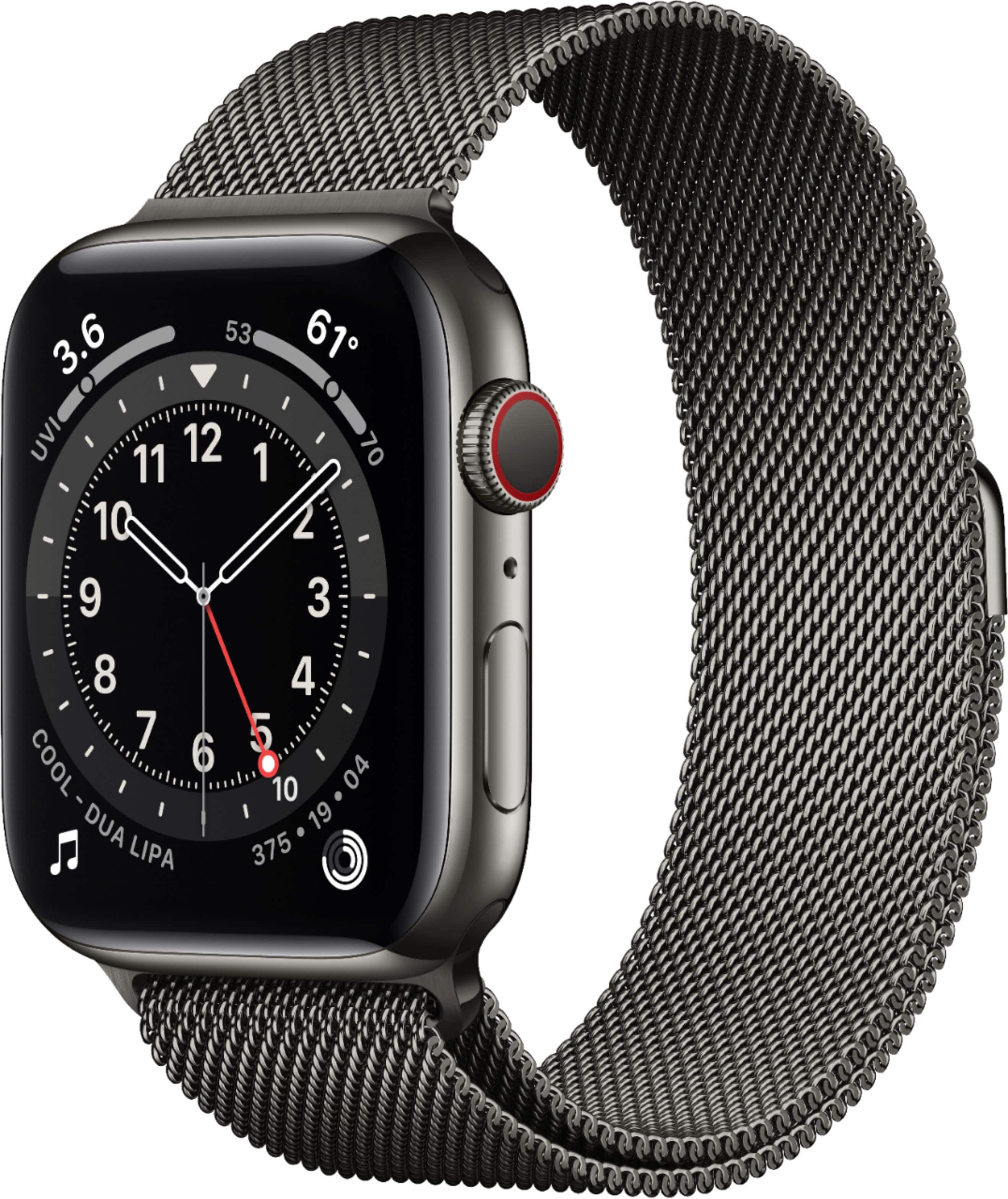 Apple Watch 6 44mm ステンレス グラファイト 新品-