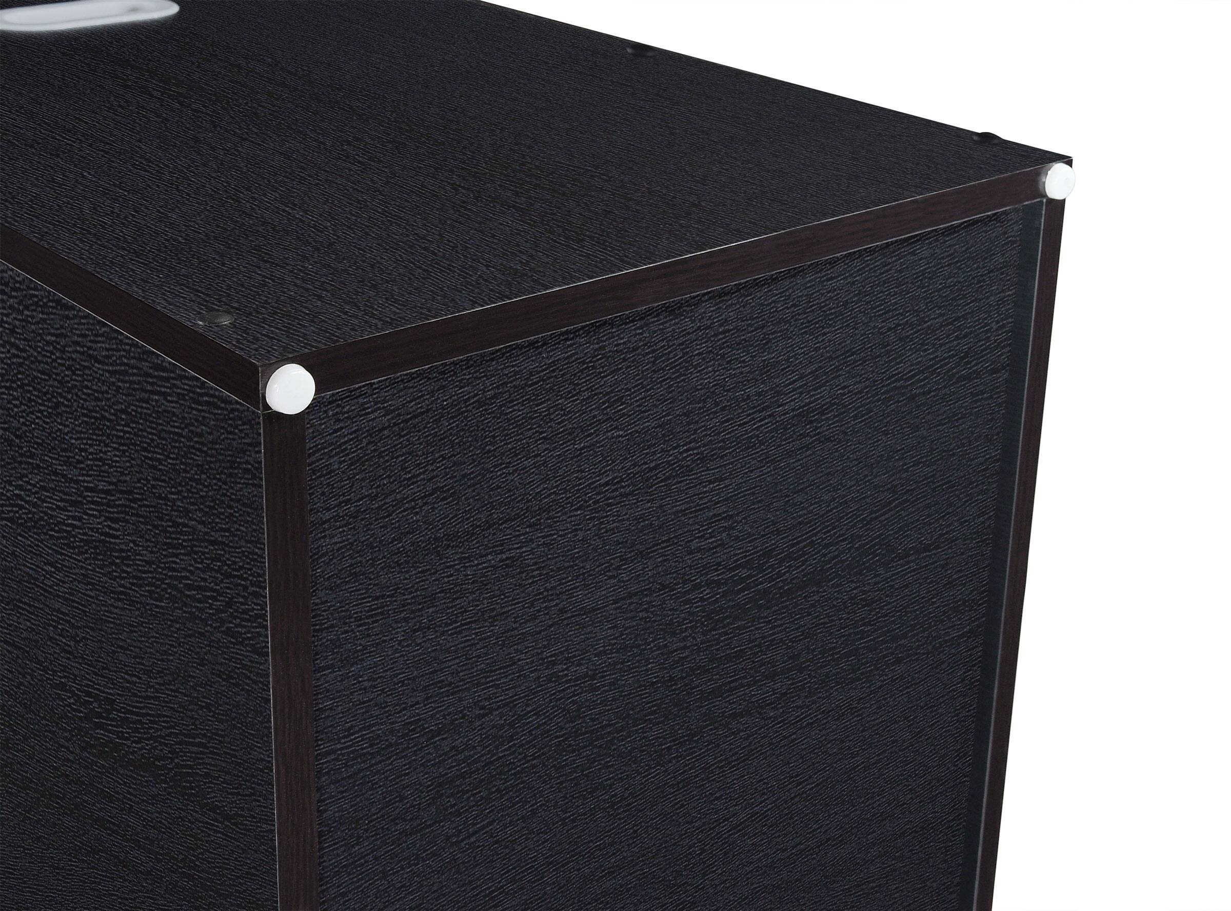 Alt View 1. AdirOffice - Blueprint Storage Wood 20 Compartment Roll File Stand - Black.