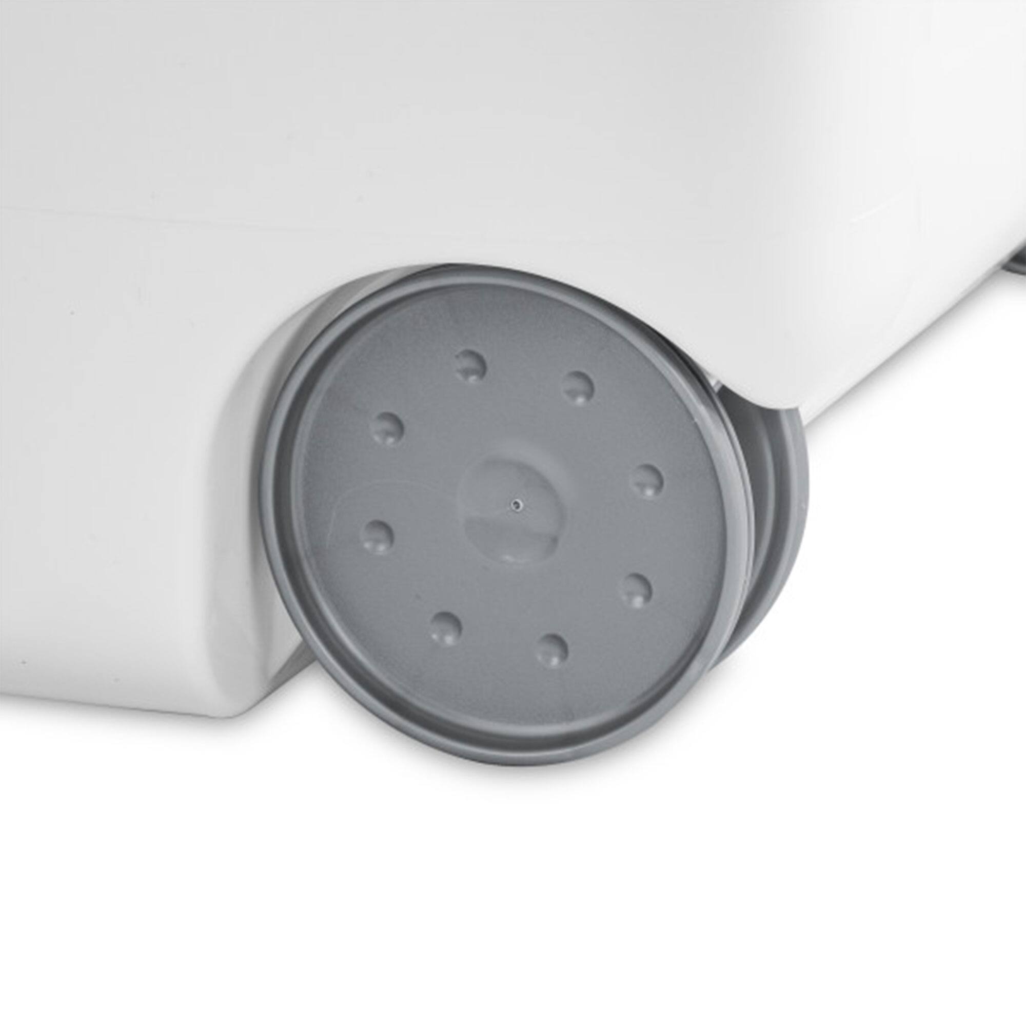 Alt View 7. Sterilite - Sterilite White Laundry Hamper With Lift-Top, Wheels, And Pull Handle, 9 Pack - White.