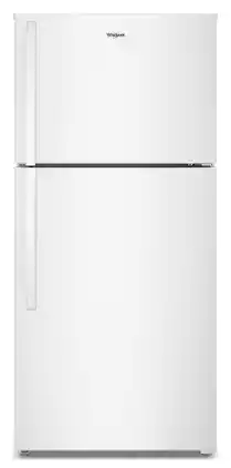 Whirlpool - 19.2 Cu. Ft. Top-Freezer Refrigerator with Total Coverage Cooling - White