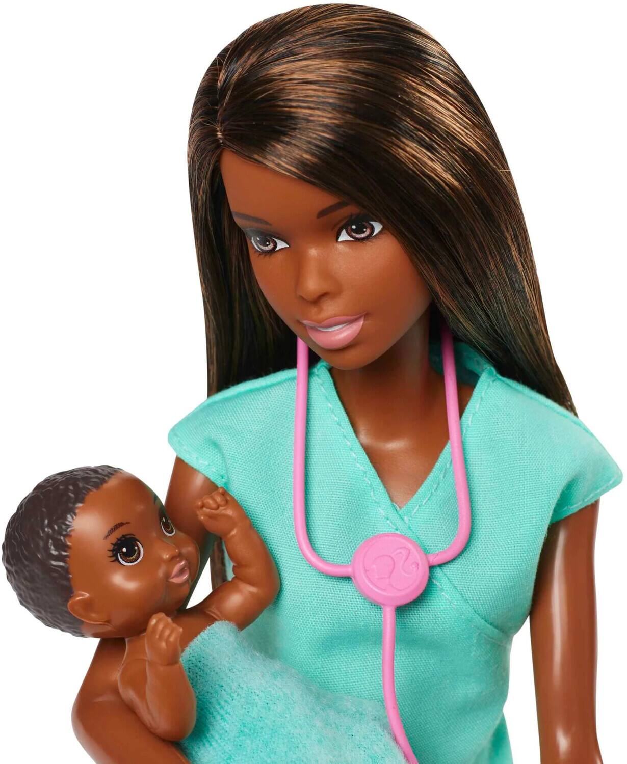Alt View 1. Mattel - Barbie Career - Baby Doctor Playset, African American   - COLLECTIBLES - Multicolor.