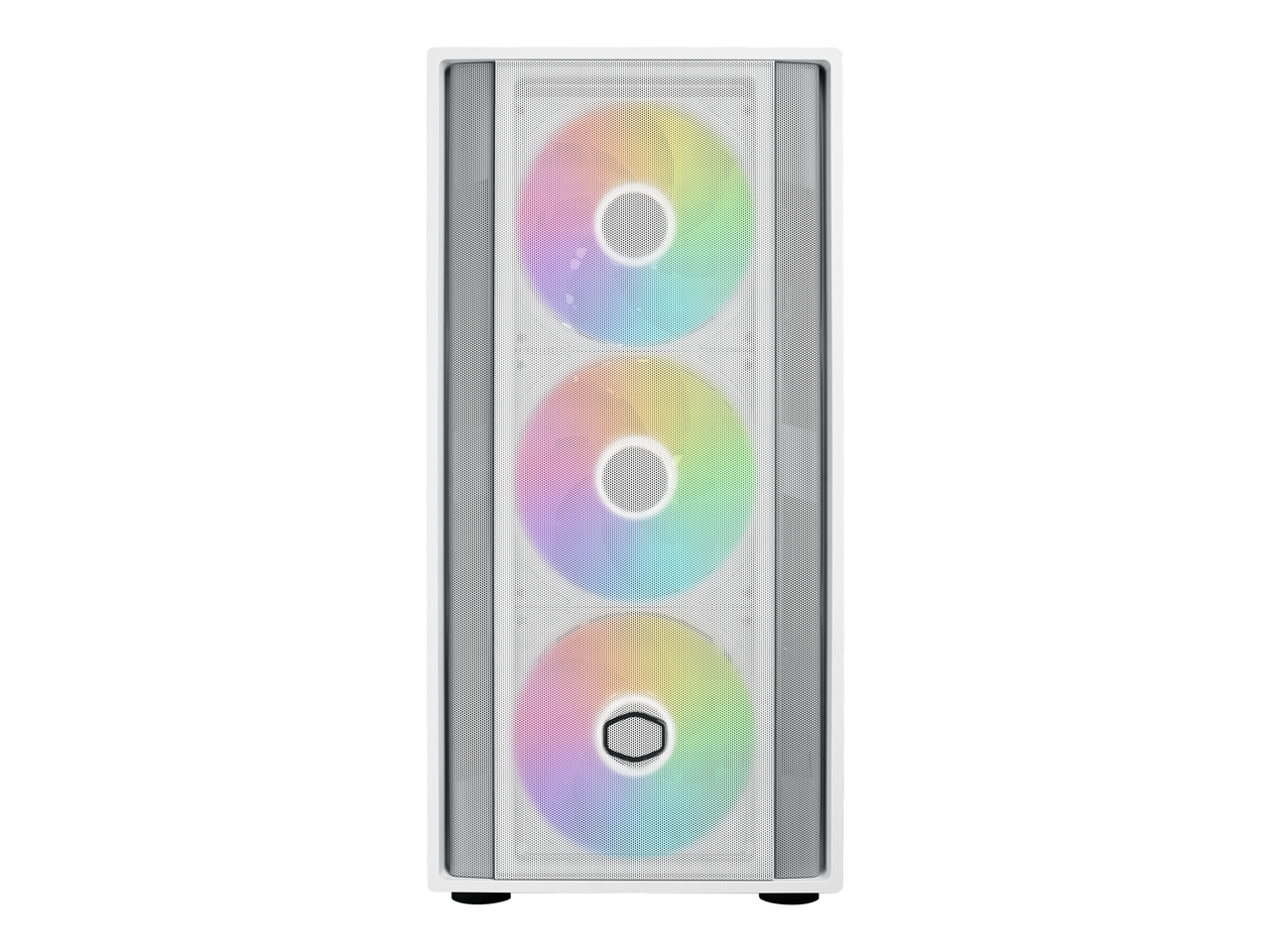 Alt View 9. Cooler Master - Cooler Master MasterBox 600 ATX White, 410mm GPU, 420mm AIO, Tempered Glass, Triple 140mm Fans - White.