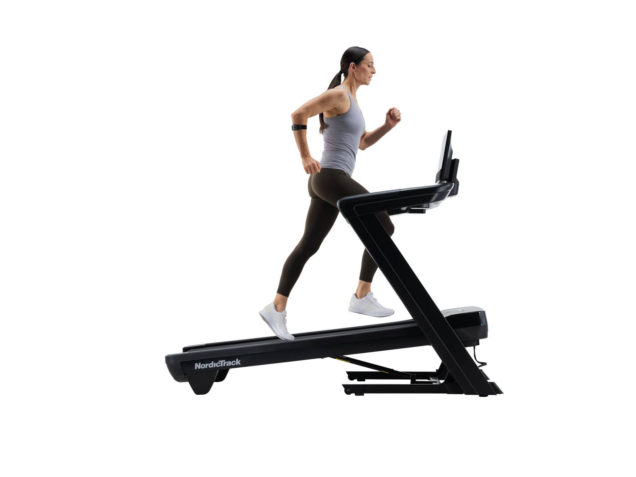 Alt View 6. NordicTrack - NordicTrack Commercial 1750 Treadmill with 16" Pivoting Touchscreen; Perfect for All Fitness Levels - Black.
