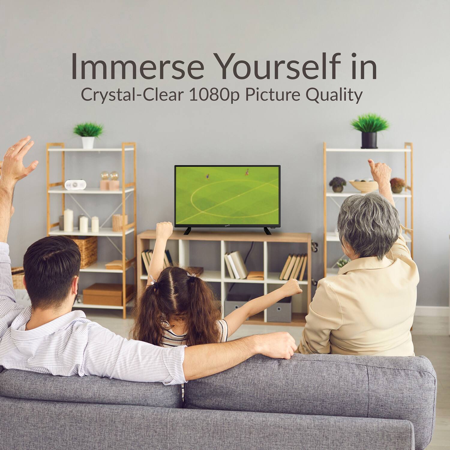 Immerse Yourself in  
Crystal-Clear 1080p Picture Quality