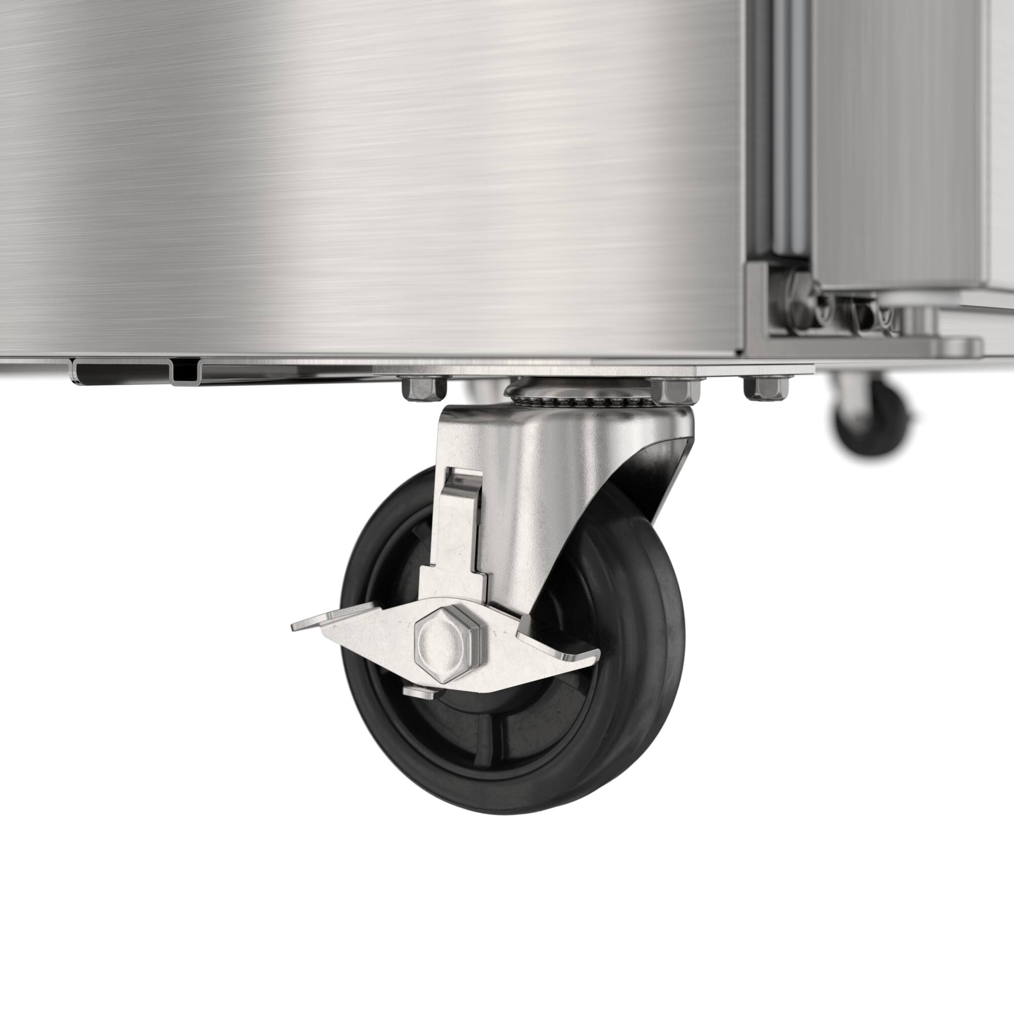 Alt View 7. Koolmore - 70 in. Commercial 3-Door Refrigerated Mega Salad and Sandwich Prep Table, 30 Pan Capacity and 22 Cu. Ft. of Storage - Stainless steel.