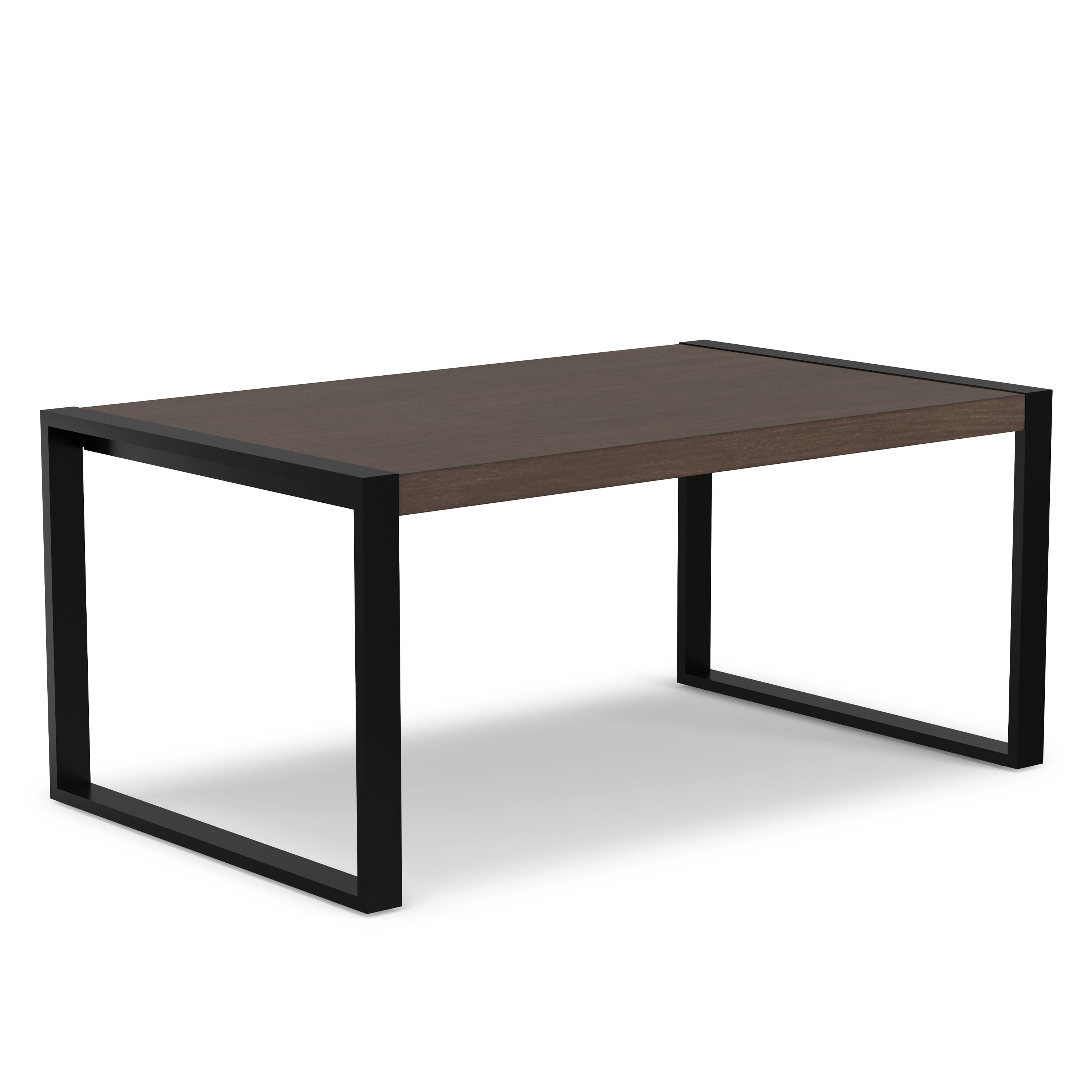 Back. Simpli Home - McKenzie 66 inch x 40 inch Rectangle Modern Industrial Dining Table in Smoky Grey - Smoky Grey.