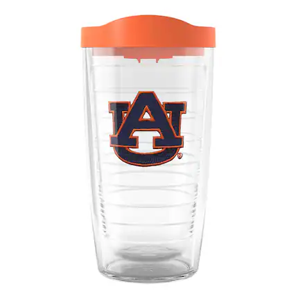 Front. Tervis - Auburn Tigers 16oz. Emblem Tumbler - Multicolor.