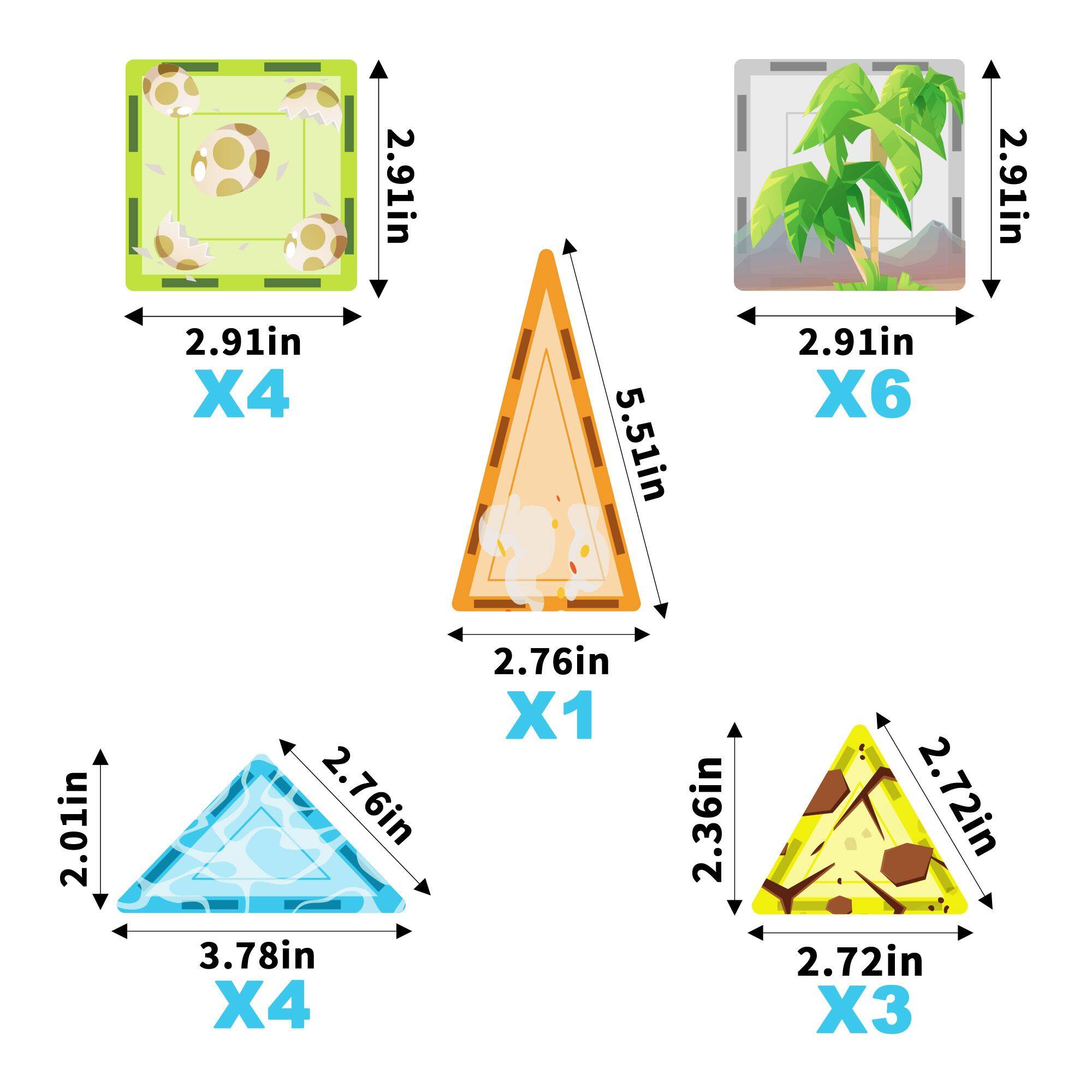 2.91in X4, 2.91in X6, 2.01in X4, 2.76in X1, 2.36in X3, 2.72in X3