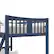 Alt View 15. Storkcraft - Caribou Solid Hardwood Twin Bunk Bed - Navy.