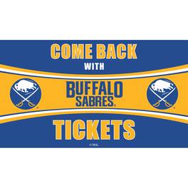 Evergreen Enterprises - Buffalo Sabres 28" x 16" Come Back With Tickets Door Mat - Multicolor