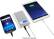 Alt View 12. PNY - PowerPack AD10400 10,400 mAh Portable Charger for Most USB-Enabled Devices - Silver.