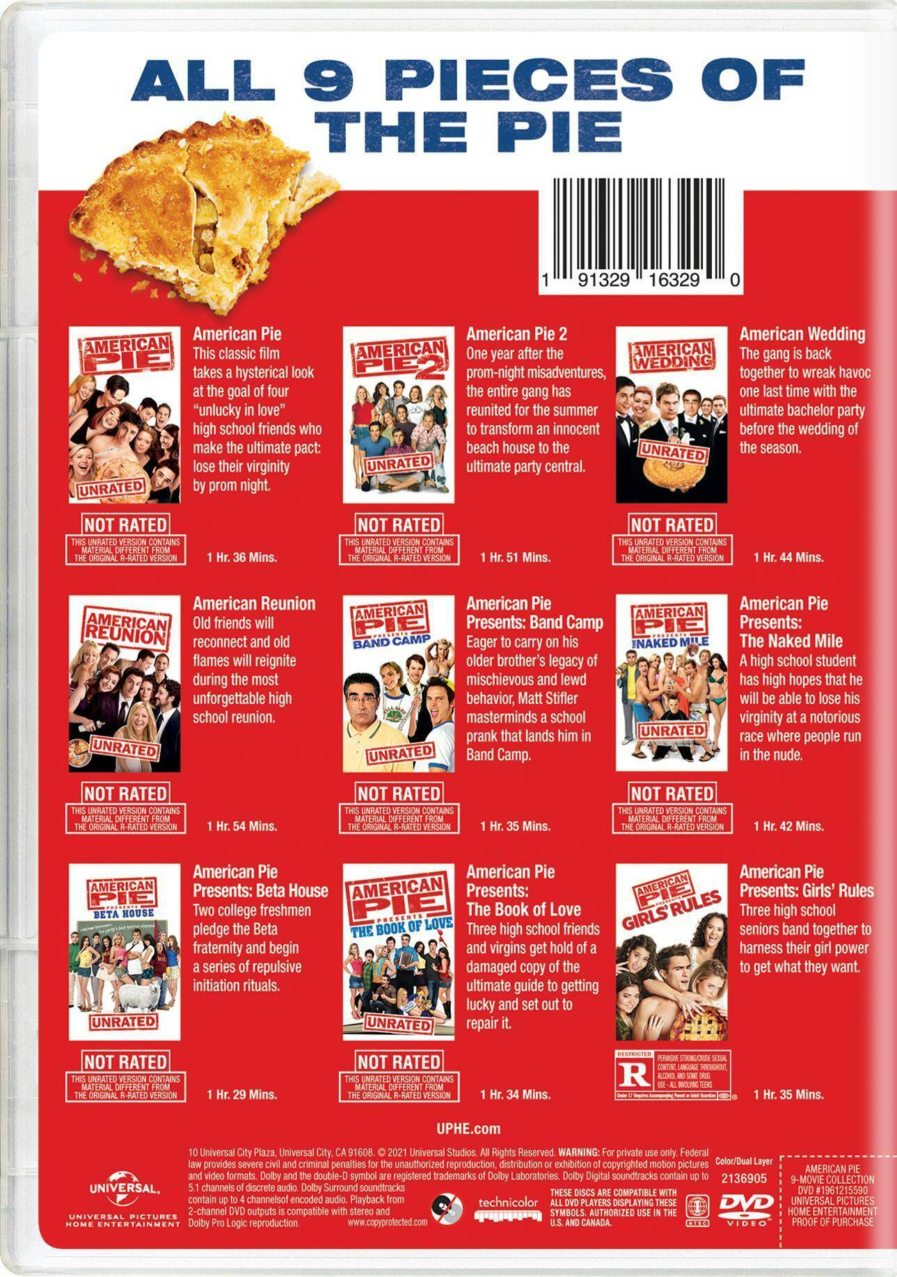 Angle. American Pie: 9-Movie Collection   - DVD.