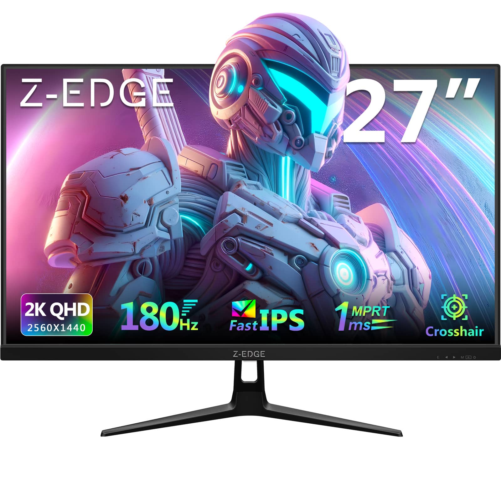 Z-EDGE 27" 2K QHD 2560X1440 180Hz Fast IPS 1ms MPRT Crosshair