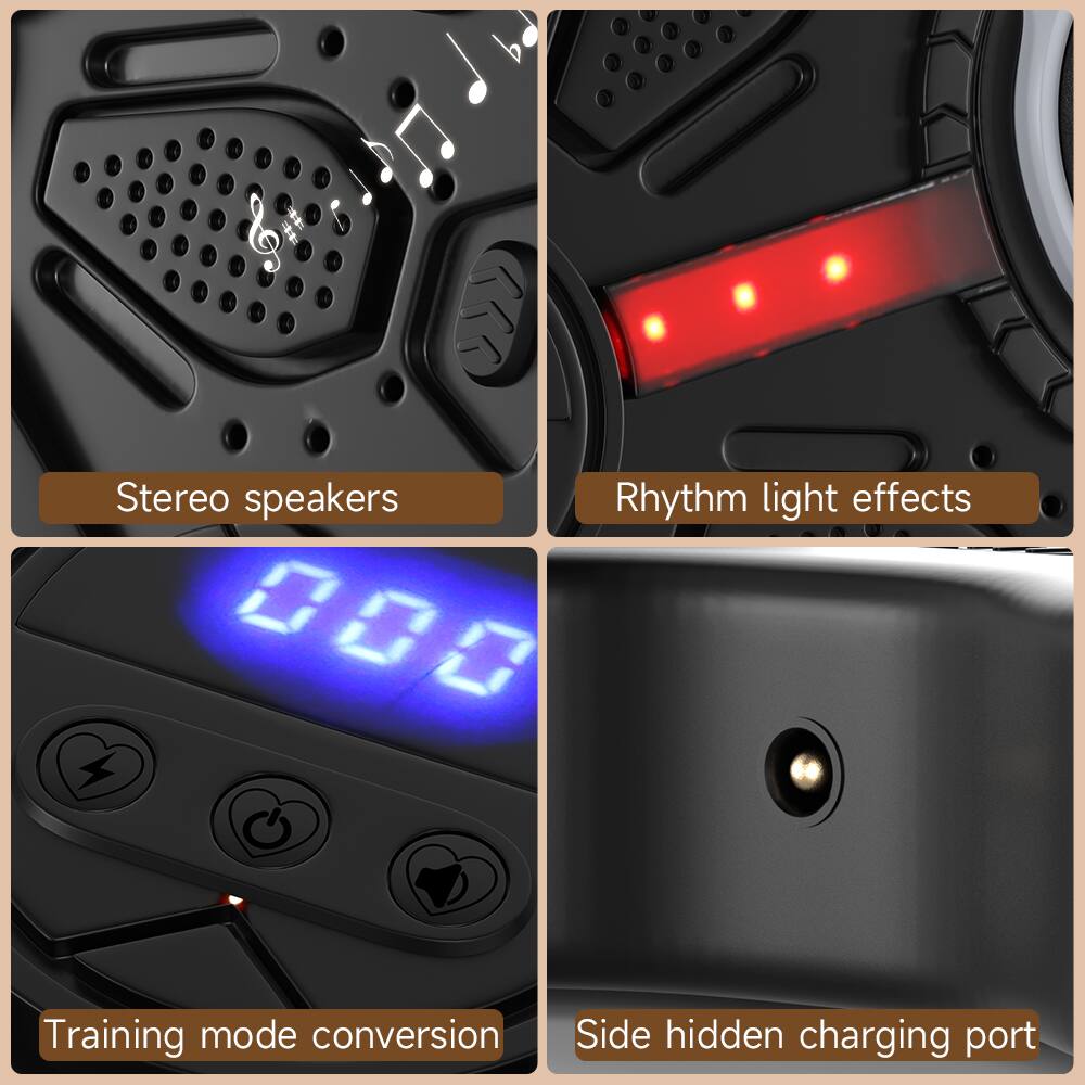 1. Stereo speakers
2. Rhythm light effects
3. Training mode conversion
4. Side hidden charging port