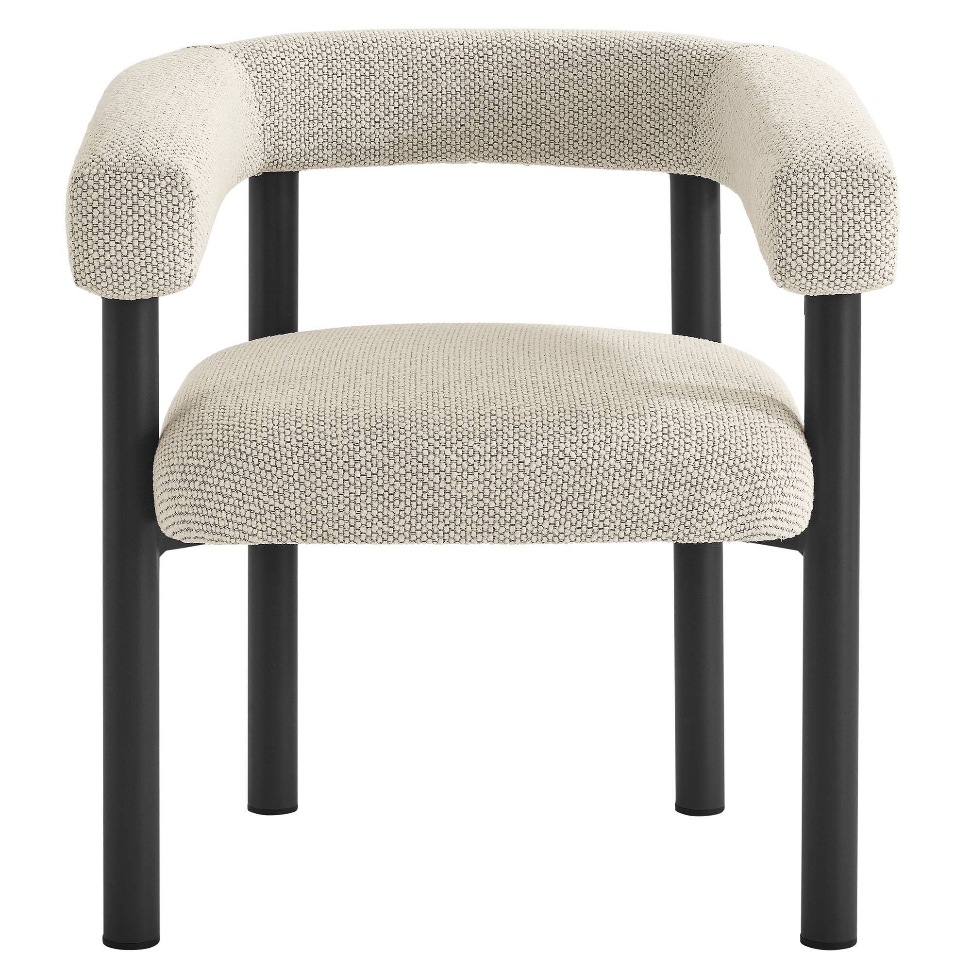 Alt View 6. Modway - Nautica Outdoor Patio Aluminum Dining Armchairs Set of 2 by Modway - Ivory Graphite.